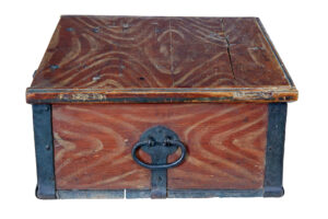 Scandinavian Hand Painted 19th Century Pine Strong Box — thumbnail 2