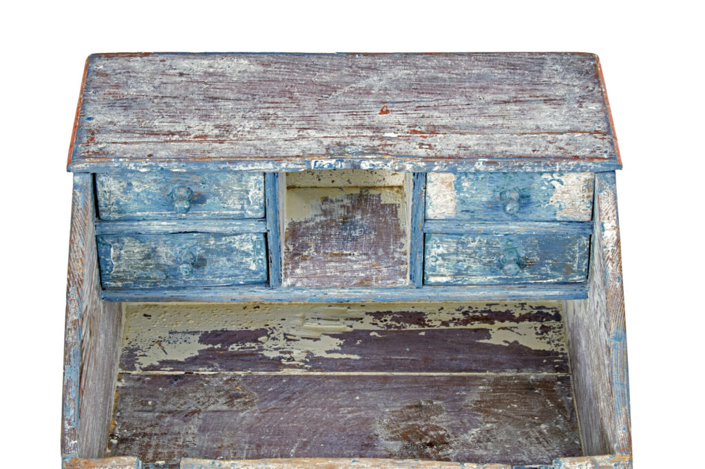 Mid 19th Century Swedish Painted Table Top Writing Desk — image 8