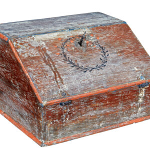 MID 19TH CENTURY SWEDISH PAINTED TABLE TOP WRITING DESK