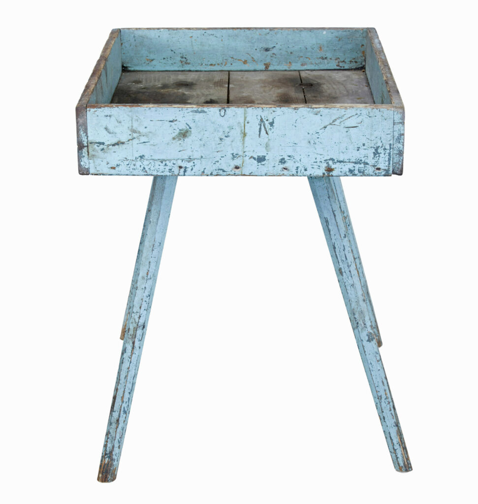 19th Century Swedish Painted Pine Garden Room Tray Table — image 6