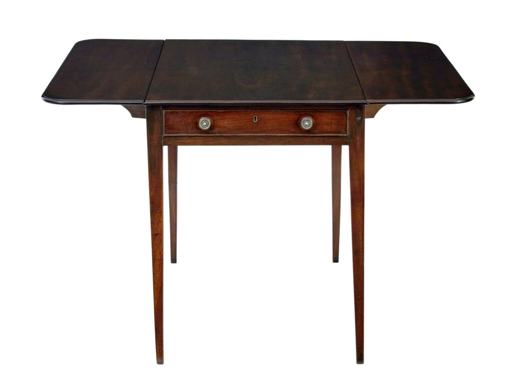 Early 19th Century Mahogany Drop Leaf Pembroke Table — image 7