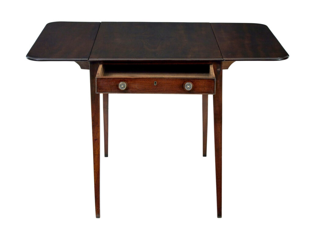 Early 19th Century Mahogany Drop Leaf Pembroke Table — image 6
