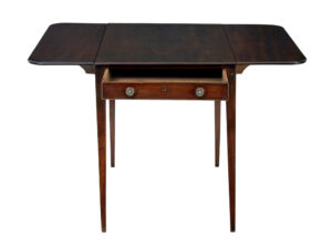 Early 19th Century Mahogany Drop Leaf Pembroke Table — thumbnail 6