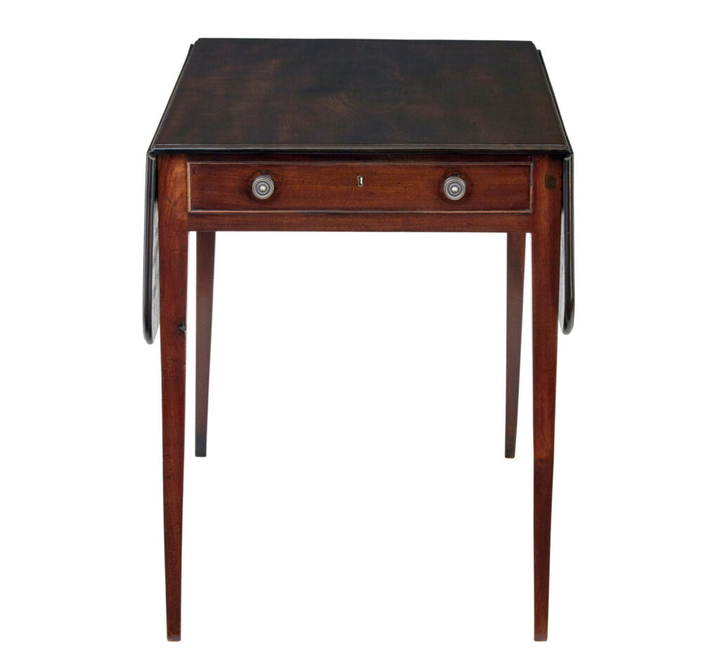 Early 19th Century Mahogany Drop Leaf Pembroke Table — image 5