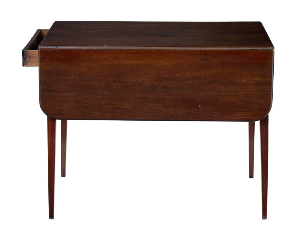 Early 19th Century Mahogany Drop Leaf Pembroke Table — image 4
