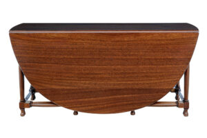 Early 20th Century Chippendale Influenced Mahogany Gateleg Table — thumbnail 8