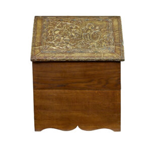 19th Century and Later Oak and Brass Storage Box — thumbnail 9