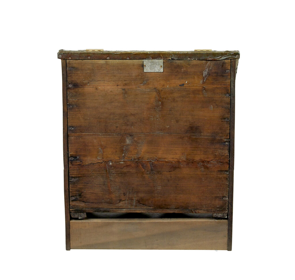 19th Century and Later Oak and Brass Storage Box — image 6
