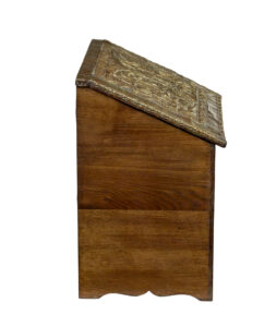 19th Century and Later Oak and Brass Storage Box — thumbnail 5