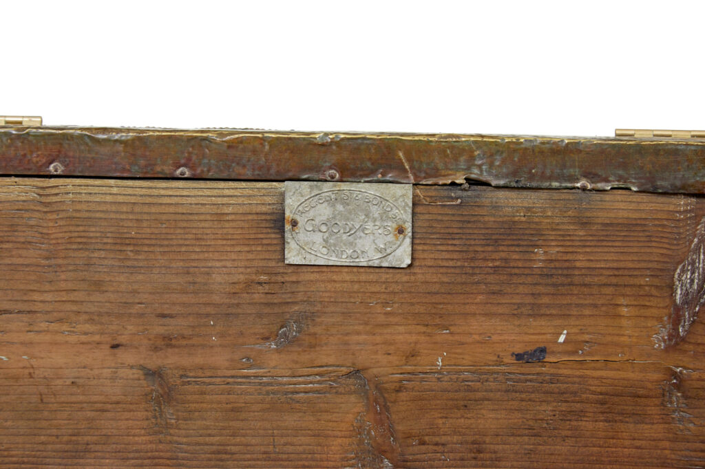 19th Century and Later Oak and Brass Storage Box — image 2