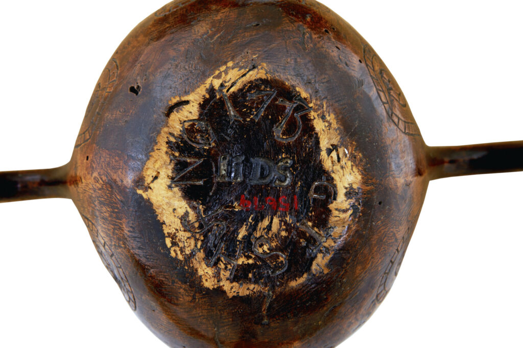 18th Century Norwegian Carved Kasa Ale Cup — image 4