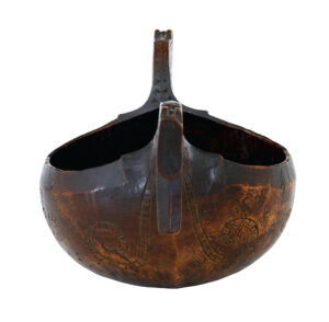 18th Century Norwegian Carved Kasa Ale Cup — thumbnail 3