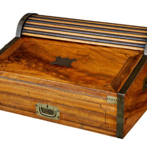 MID 19TH CENTURY CAMPAIGN CAMPHOR METAMORPHIC LAP DESK