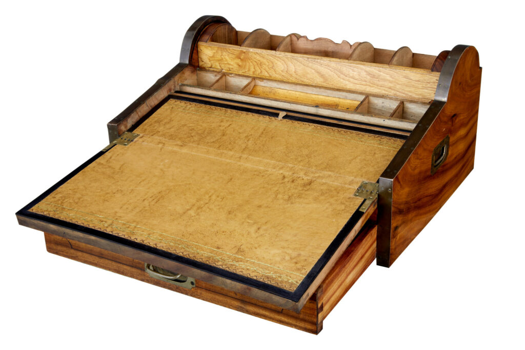 Mid 19th Century Campaign Camphor Metamorphic Lap Desk — image 7