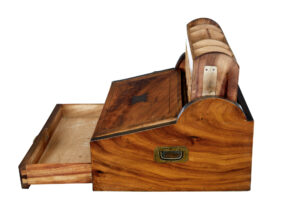 Mid 19th Century Campaign Camphor Metamorphic Lap Desk — thumbnail 5