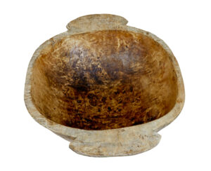 Early 20th Century Large Wooden Bowl — thumbnail 5