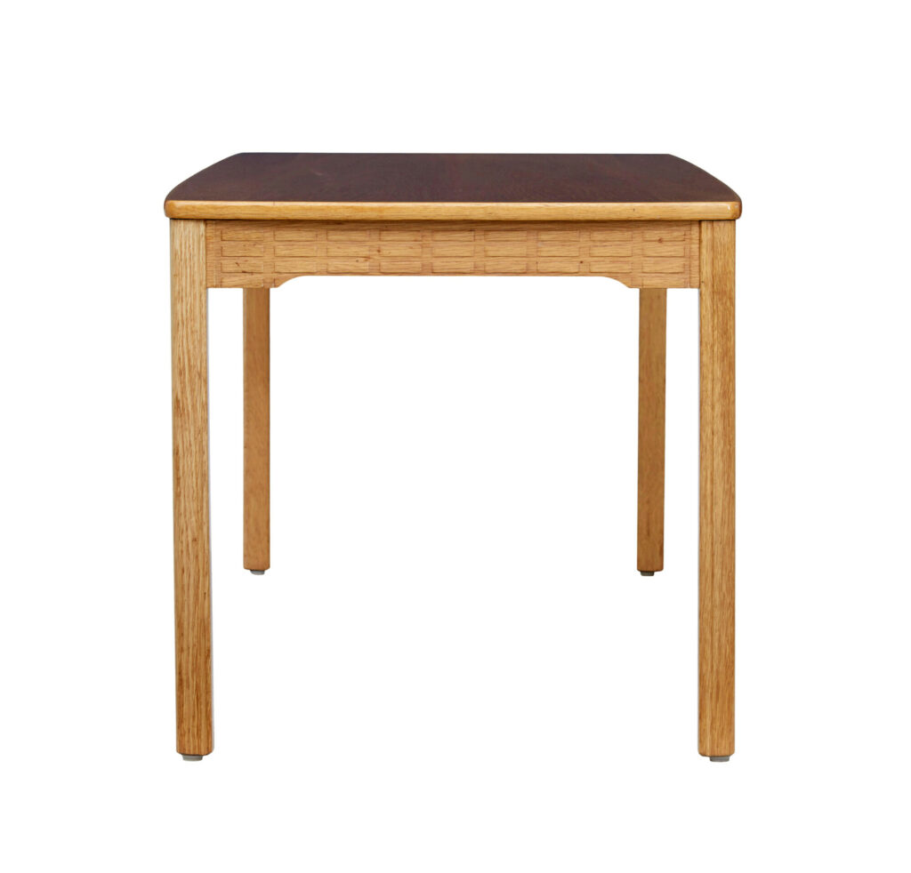 1960’s Scandinavian Carved Oak Coffee Table — image 4