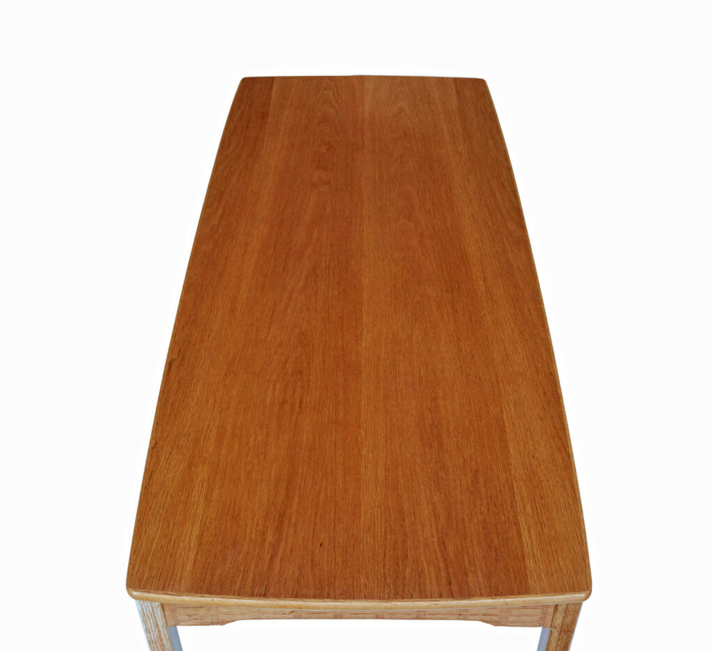 1960’s Scandinavian Carved Oak Coffee Table — image 3