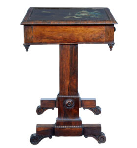 Early 19th Century Regency Painted Slate Top Side Table — thumbnail 7