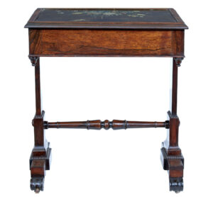 Early 19th Century Regency Painted Slate Top Side Table — thumbnail 6