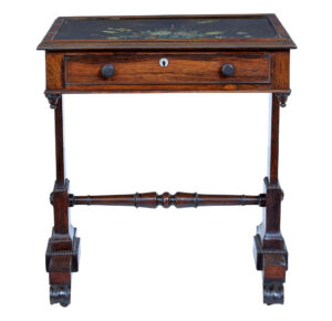 Early 19th Century Regency Painted Slate Top Side Table — thumbnail 4
