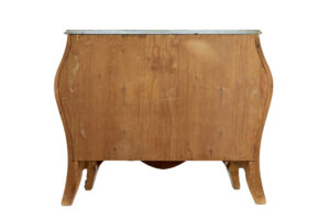 Mid Century Mahogany Bombe Commode Chest of Drawers — thumbnail 6