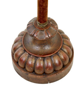 Pair of Late 19th Century Copper Venetian Lamps on Poles — thumbnail 4