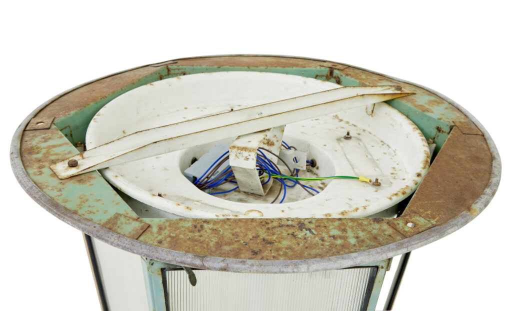 Large Mid 20th Century Industrial Siemens Light — image 3