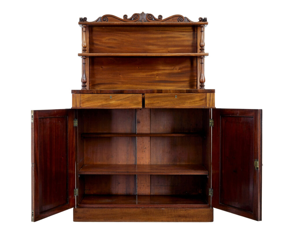 19th Century French Mahogany Chiffonier Sideboard — image 9