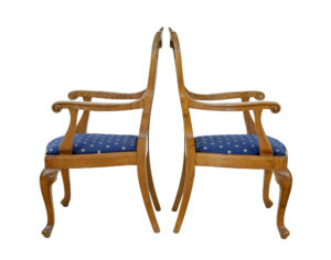 Pair of Carved Oak 19th Century Armchairs — thumbnail 9