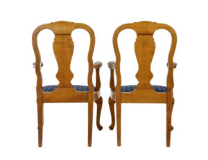 Pair of Carved Oak 19th Century Armchairs — thumbnail 7