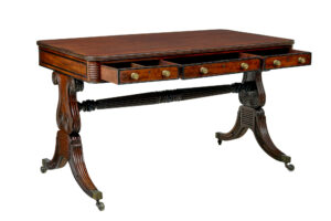 19th Century William Iv Mahogany Library Desk — thumbnail 11