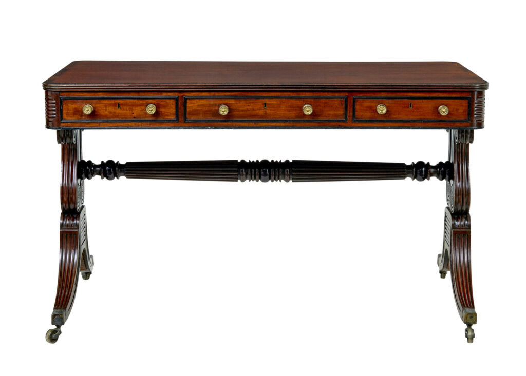 19th Century William Iv Mahogany Library Desk — image 8
