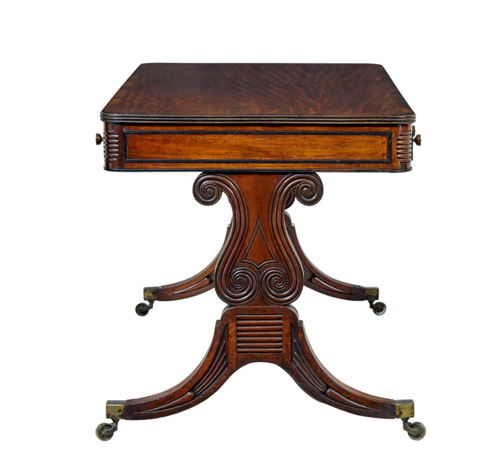19th Century William Iv Mahogany Library Desk — image 7