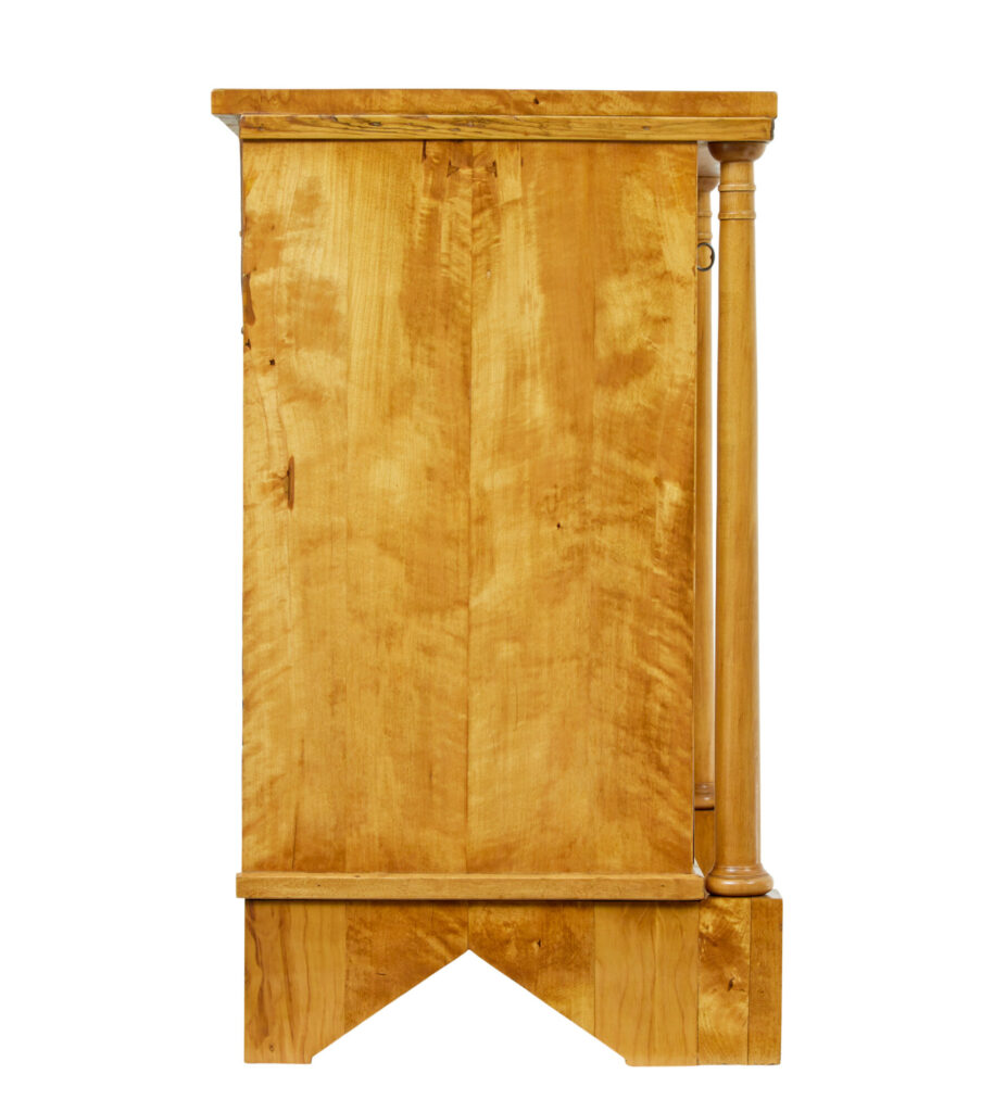 19th Century Swedish Empire Birch Chest of Drawers — image 7