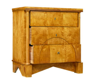 19th Century Swedish Empire Birch Chest of Drawers — thumbnail 6