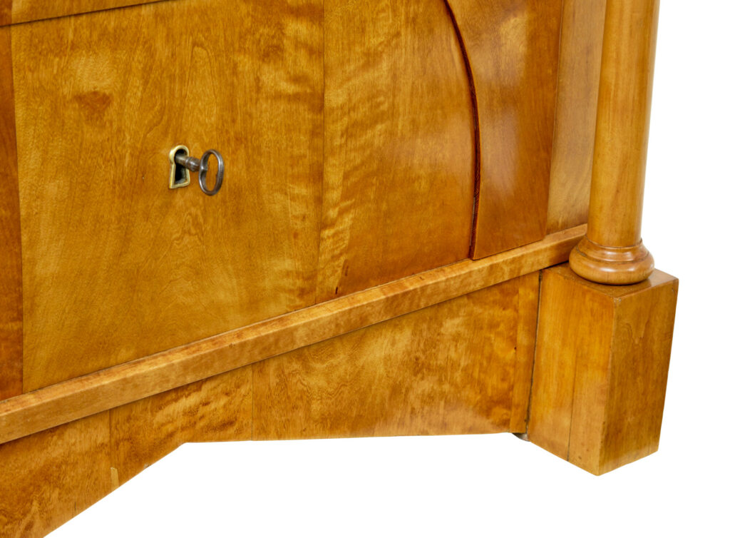 19th Century Swedish Empire Birch Chest of Drawers — image 5