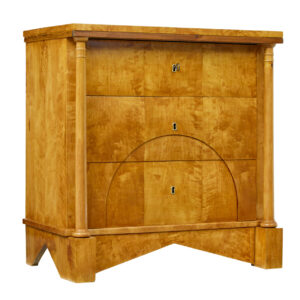 19TH CENTURY SWEDISH EMPIRE BIRCH CHEST OF DRAWERS