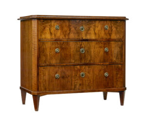 19th Century Scandinavian Walnut Chest of Drawers — thumbnail 1