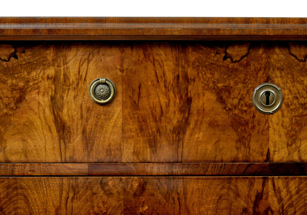 19th Century Scandinavian Walnut Chest of Drawers — image 8