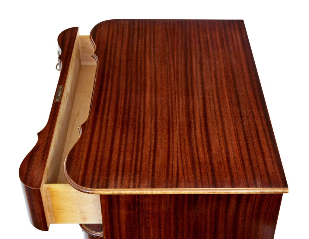 Scandinavian Mid Century Baroque Revival Chest of Drawers — image 7
