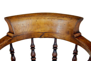 Mid 19th Century Elm Captains Armchair — thumbnail 6