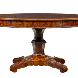 MID 19TH CENTURY CENTER TABLE WITH WRITING SLOPE