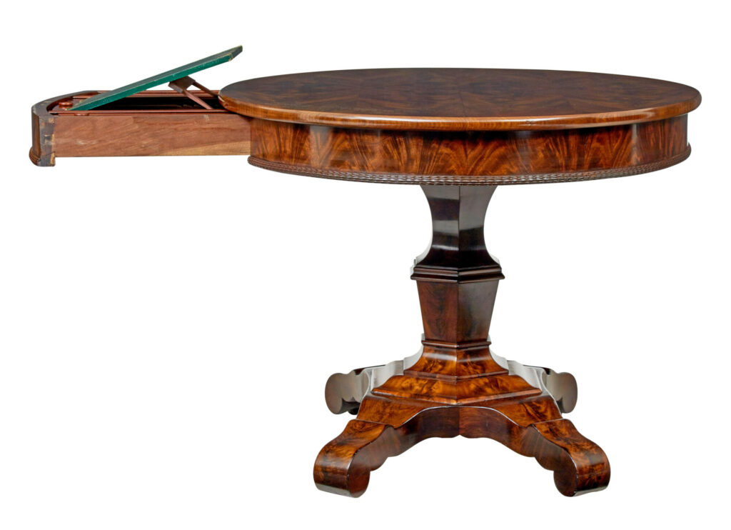 Mid 19th Century Center Table with Writing Slope — image 10