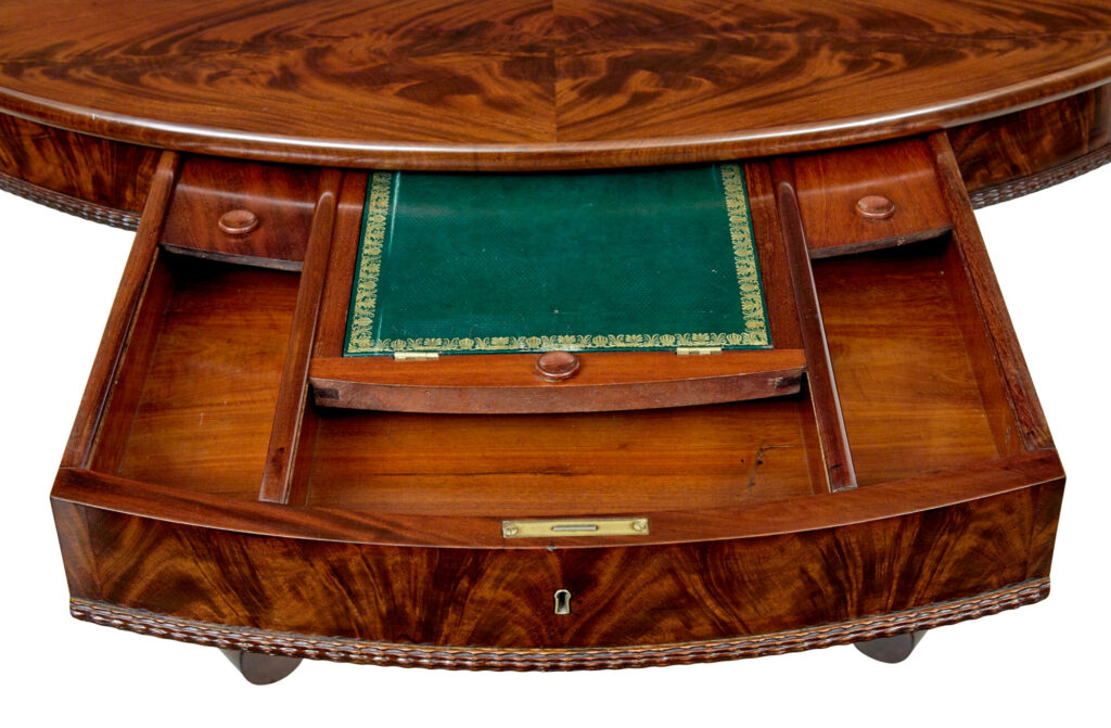 Mid 19th Century Center Table with Writing Slope — image 5
