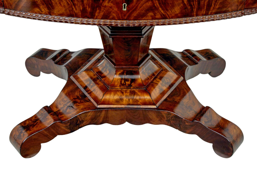 Mid 19th Century Center Table with Writing Slope — image 4