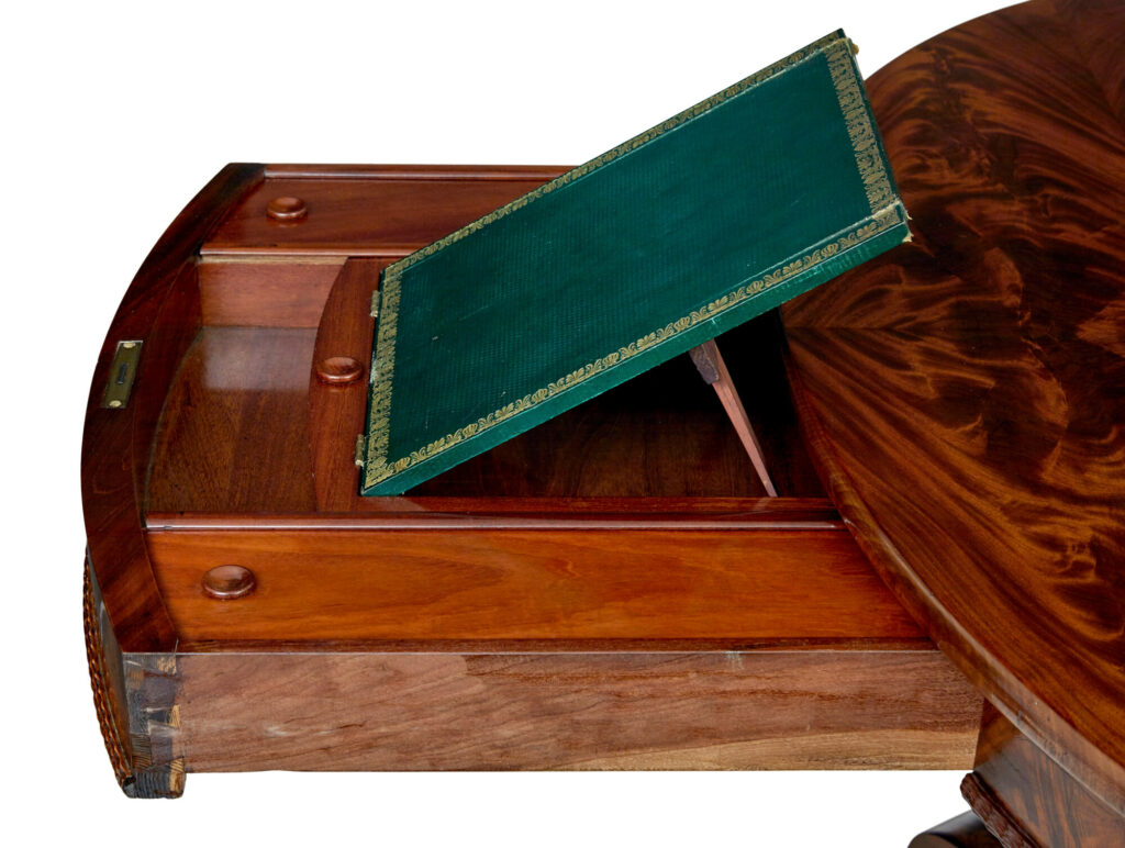Mid 19th Century Center Table with Writing Slope — image 2