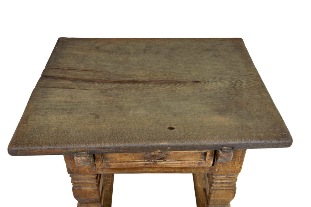 Flemish 17th Century Carved Oak Table — image 11