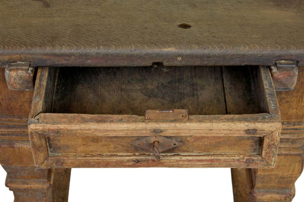 Flemish 17th Century Carved Oak Table — image 10