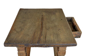 Flemish 17th Century Carved Oak Table — thumbnail 9